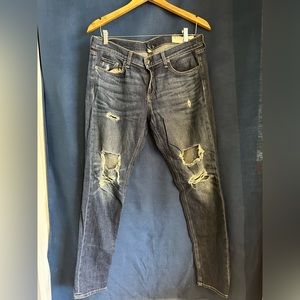 Rag & Bone Boyfriend Ripped Jean sz 29